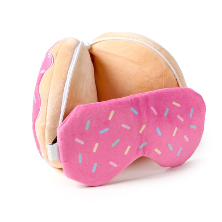 Relaxazzz adorasnacks Donut um Reisekissen Schlafmaske