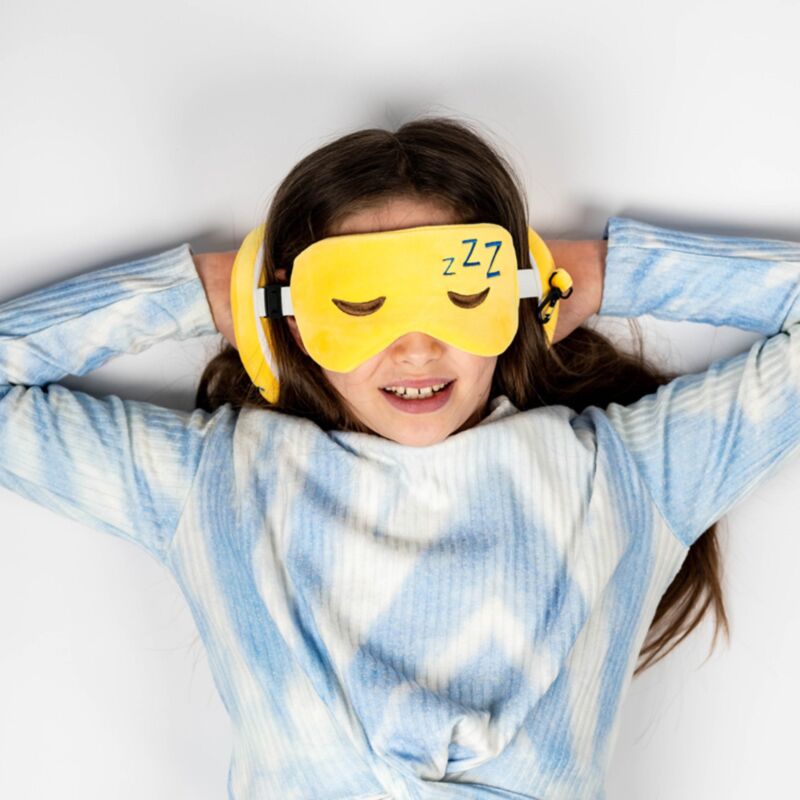 Relaxazzz snoozie der schlafende Kopf um Reisekissen Schlafmaske