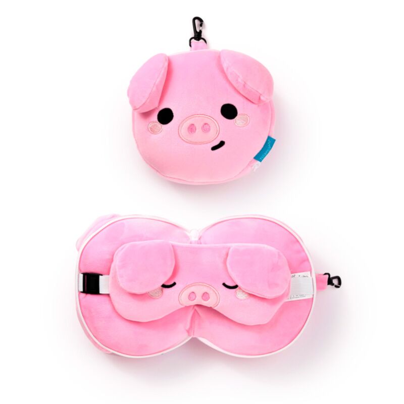 Relaxazzz adoramals oliver das Schwein um Reisekissen Schlafmaske