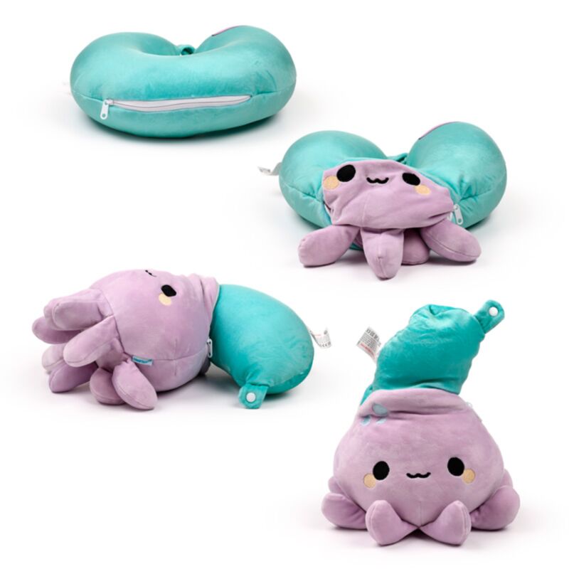 Swapsezz Adoramals Octopus 2-in-1 Plüsch-Reisekissen