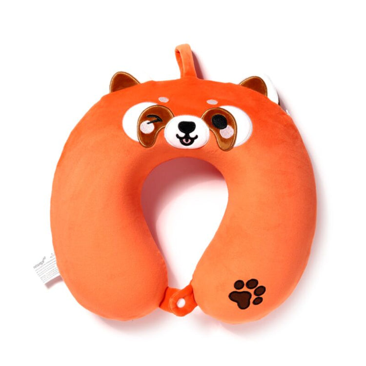 Relaxezzz Ru de Rode Panda Adoramals Plüsch Memory Foam Nekkussen