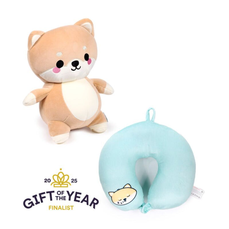 Swapsezzz adoramals shuggs de shiba Inu 2-in-1 Plüsch-Reisekissen