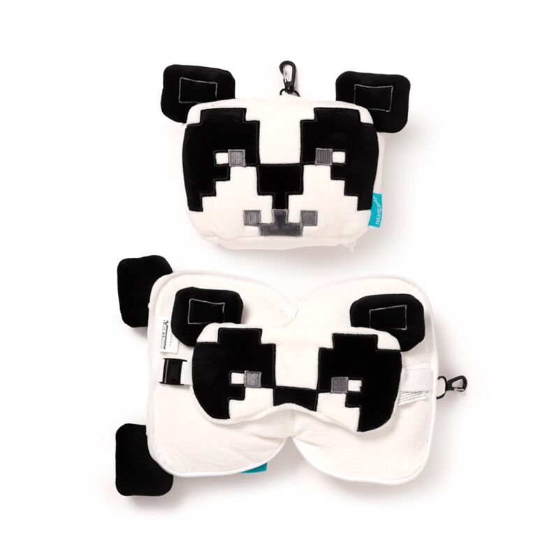 Entspannung Minecraft Panda rund um Reisekissen Schlafmaske