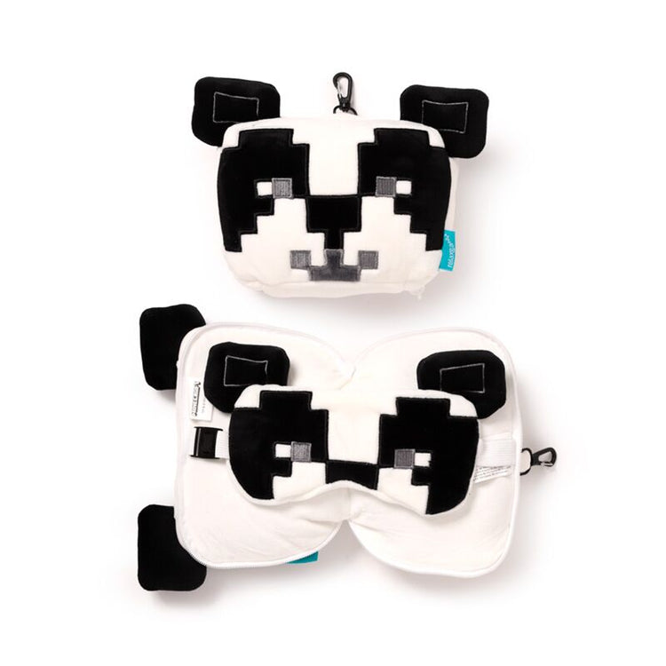 Entspannung Minecraft Panda rund um Reisekissen Schlafmaske