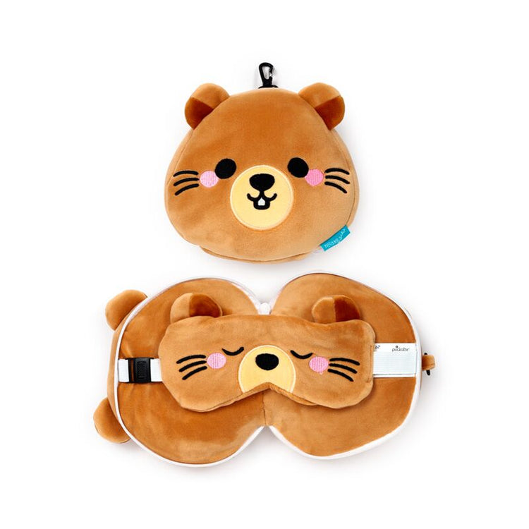Relaxeazzz Mimi die Murmeltier Bergtiere Reisekissen Schlafmaske