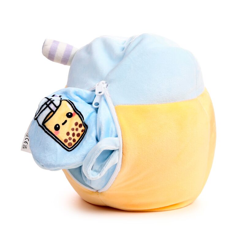 Swapseazzz foodiemals Boba de Bubble Tea 2-in-1-Plüsch-Reisekissen