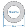 Cycplus Cycle Tool.Tool 2-seitig T16 39.0 T10 27.8