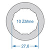 Cycplus Cycle Tool.Tool 2-seitig T16 39.0 T10 27.8