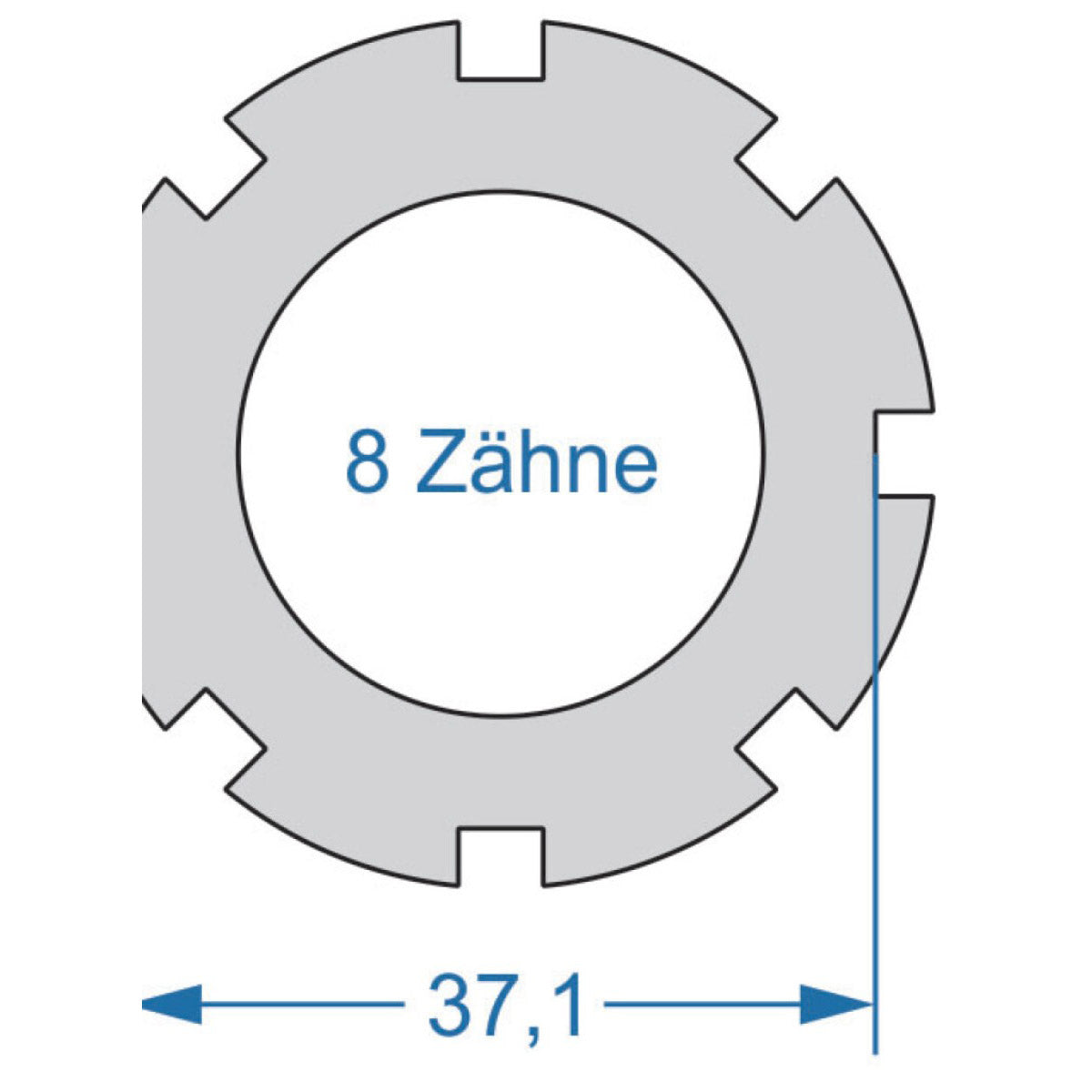 Cycplus Cycle Tool.Tool 2-seitig T8 37.1 T12 24.0