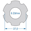 Cycplus Cycle Tool.Tool 2-seitig T6 37.0 T20 32.0