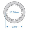 Cycplus Cycle Tool.Tool 2-seitig T6 37.0 T20 32.0