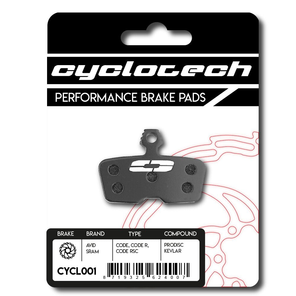 Cyclo Tech Scheibenbremsbelag Prodisc Kevlar Sram Code R