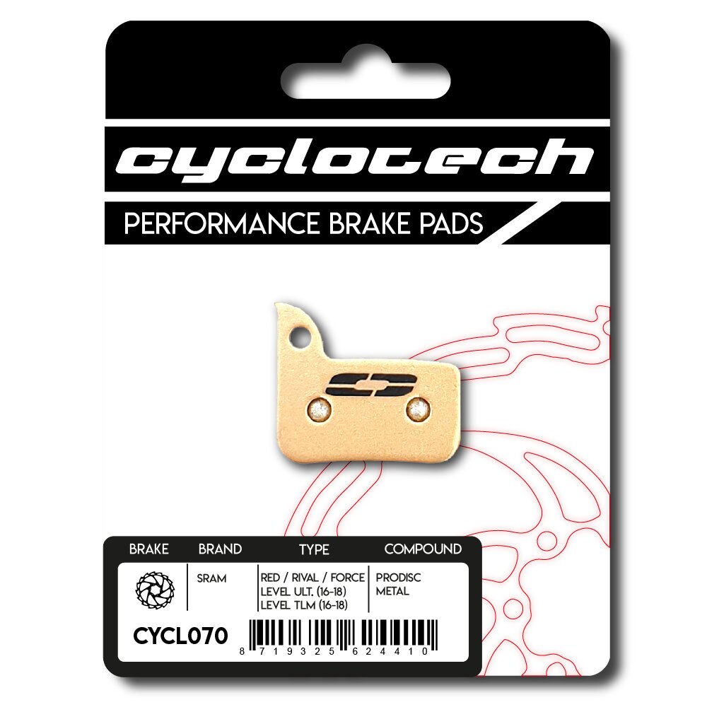 Cyclo Tech Scheibenbremsbelag ProDisc Metall Sram rot