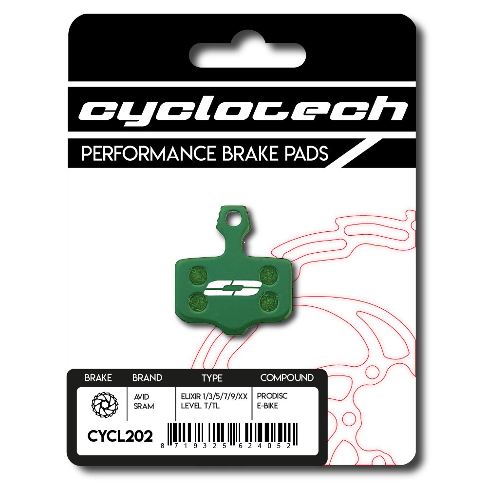 Cyclo Tech Scheibenbremsbelag ProDisc E-Bike Sram rot