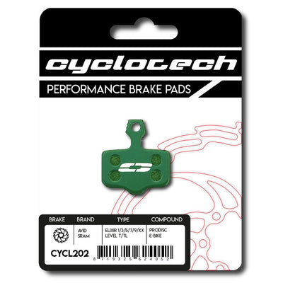 Cyclo Tech Scheibenbremsbelag ProDisc E-Bike Sram rot
