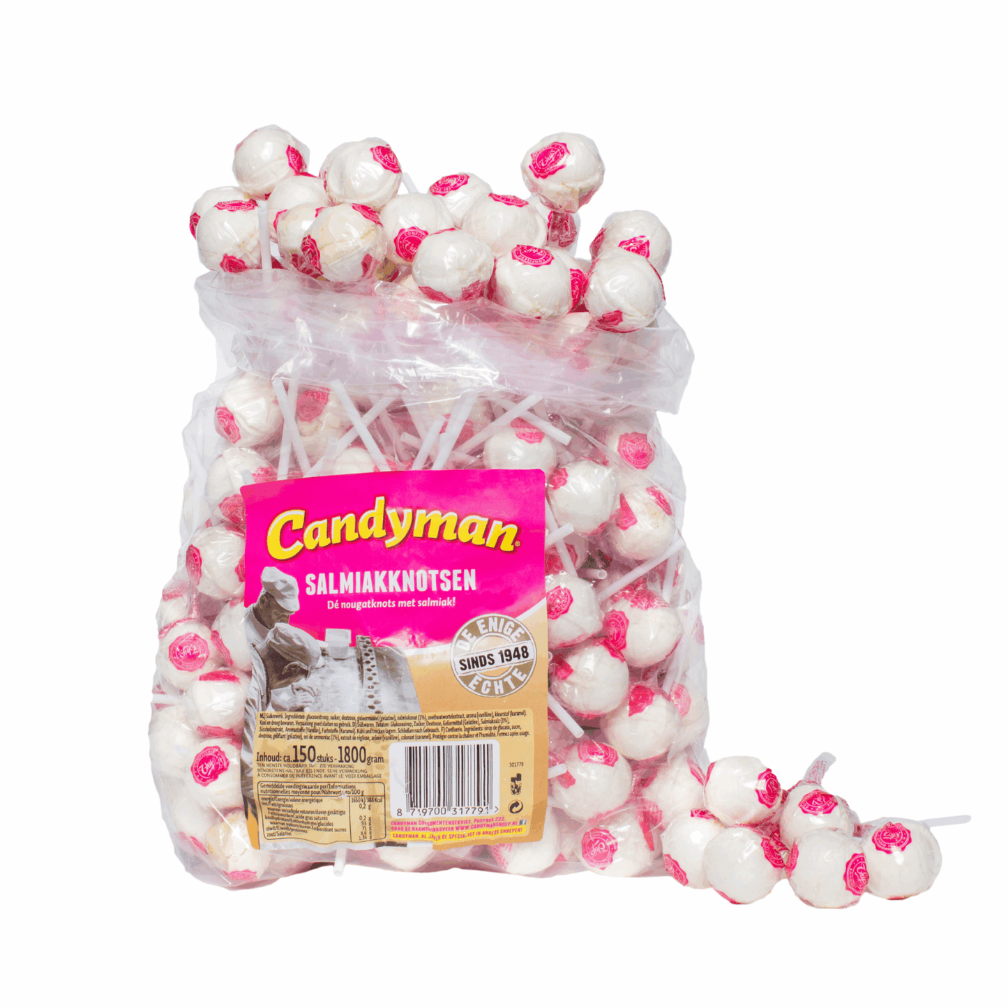 Candyman Sal Ammoniakkeulen (150 Stück)