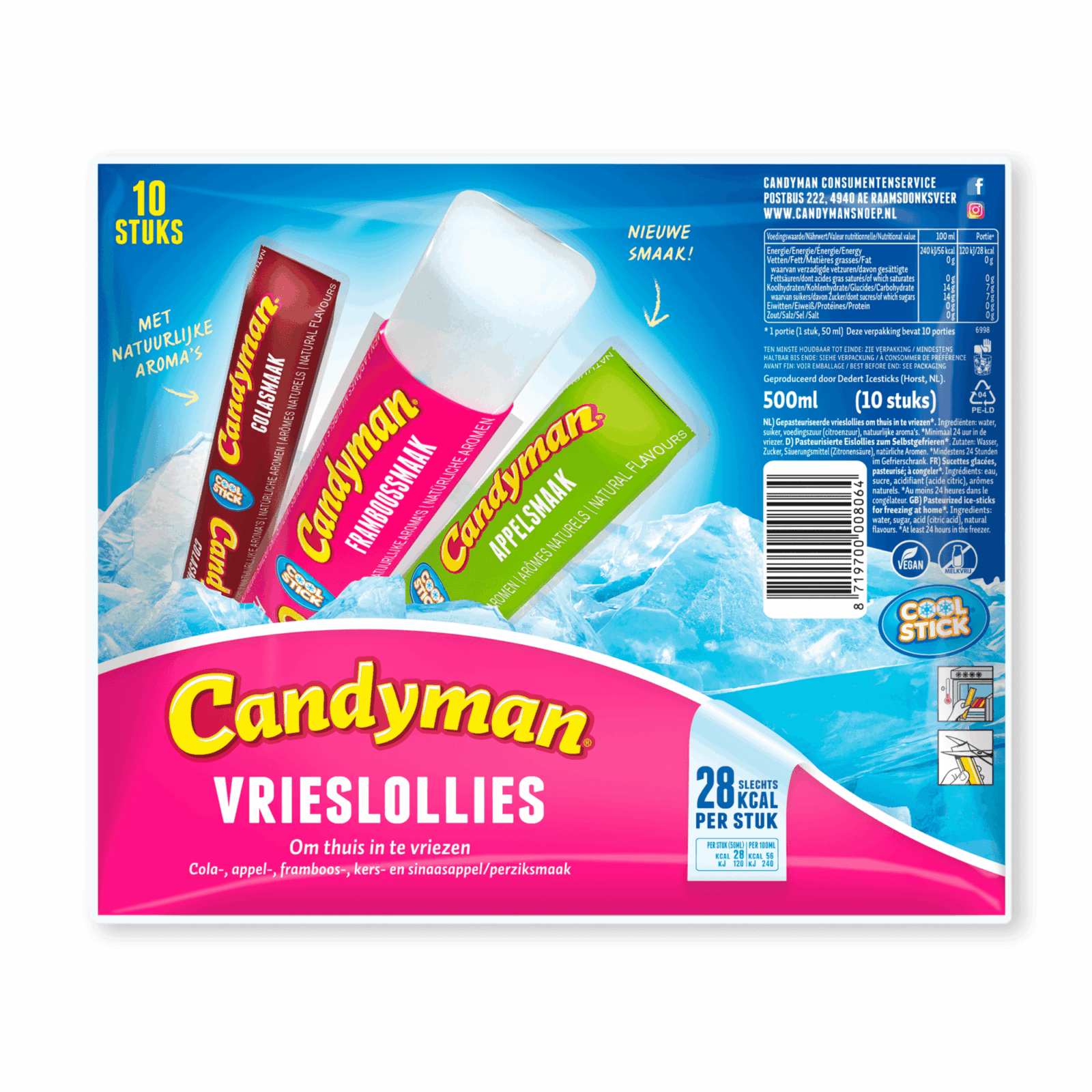 Candyman gefrorene Lutschbonbons (200x 50ml)