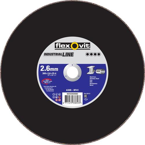 Flexovit dss industrial 300x2,6x25,4 a30s t41 pc edelstahl | 10 Stk