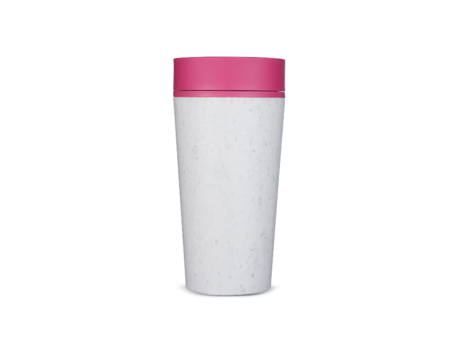 Rundkarte Kaffeetasse - Rundkasse - Graurosa - 340 ml
