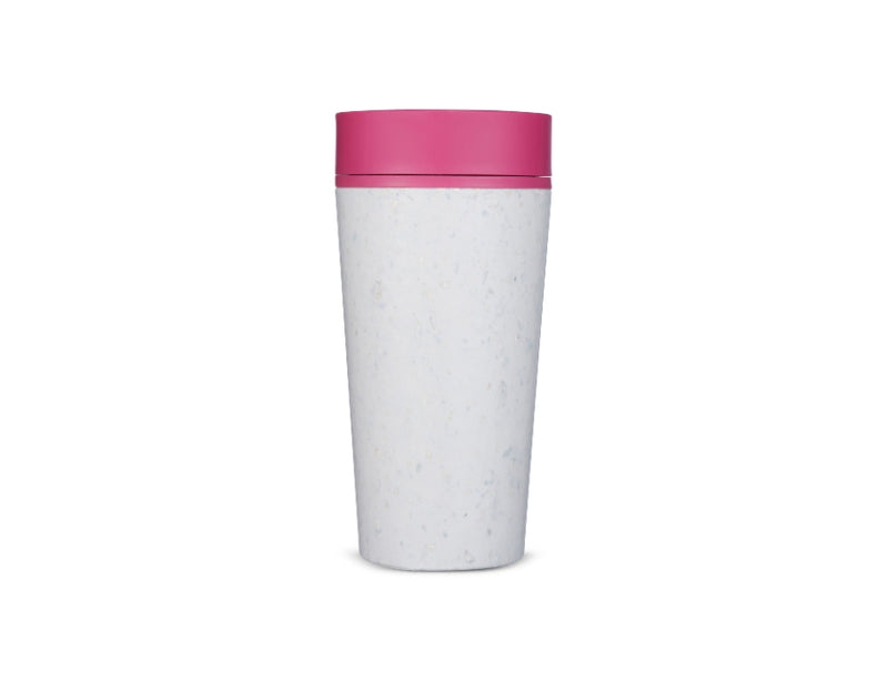 Rundkarte Kaffeetasse - Rundkasse - Graurosa - 340 ml