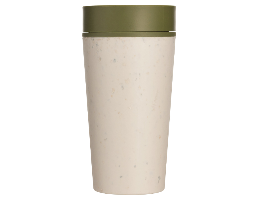 Kreisförmig Co. Kaffeebecher Circular Cup 340 ml Creme Grün