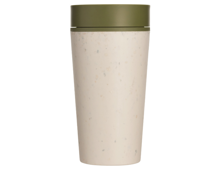 Kreisförmig Co. Kaffeebecher Circular Cup 340 ml Creme Grün