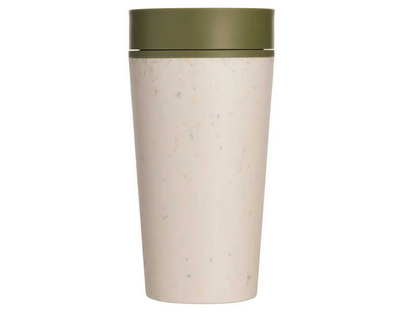 Kreisförmig Co. Kaffeebecher Circular Cup 340 ml Creme Grün