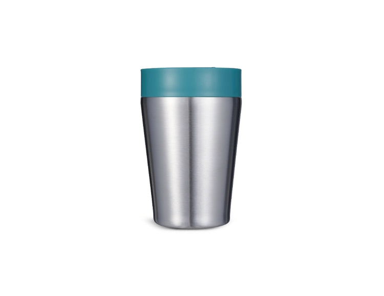 Rundkarken Kaffeetasse - Edelstahl - Graugrün - 227 ml
