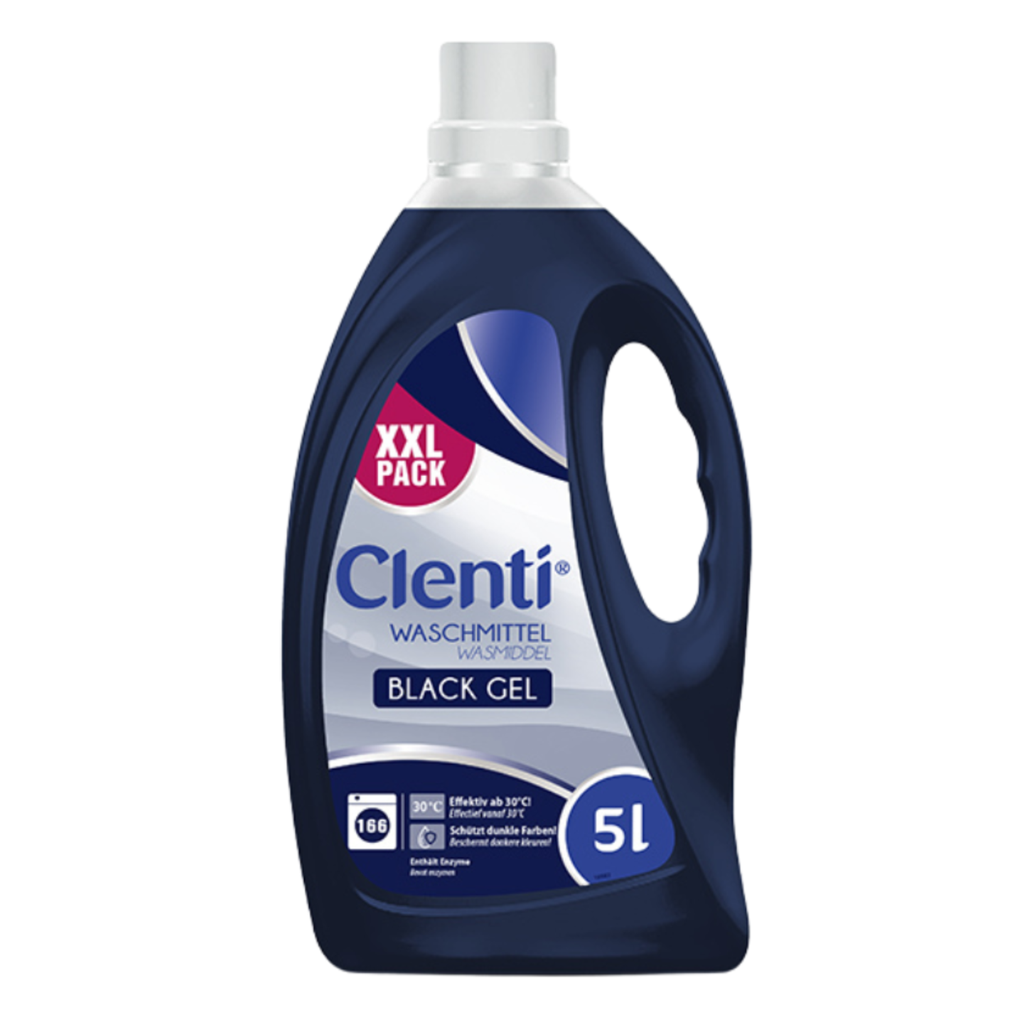 Clenti schwarzes Gelwaschmittel (2x 5l)