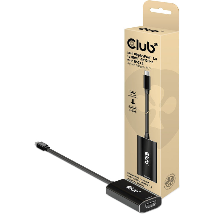 Club 3D Mini DisplayPort 1.4> HDMI mit DSC1.2 Active