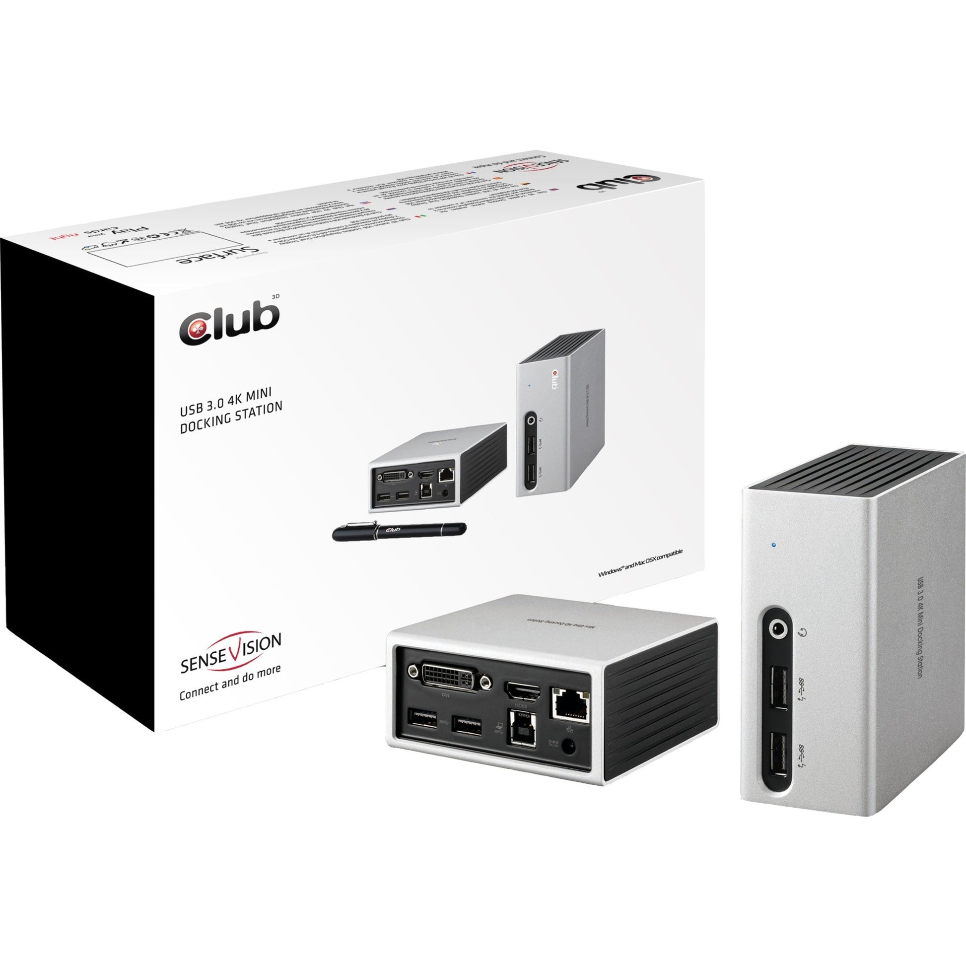 Club 3d USB 3.2 Gen 1 4K UHD Mini Docking Station