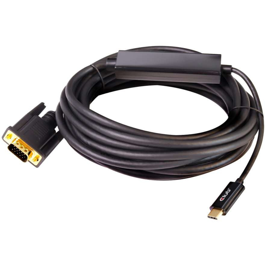 Club 3D USB Typ C VGA aktives Kabel