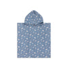 Coral Bliss | mehrfarbiger hydrophiler Strandponcho 52 x 52 cm