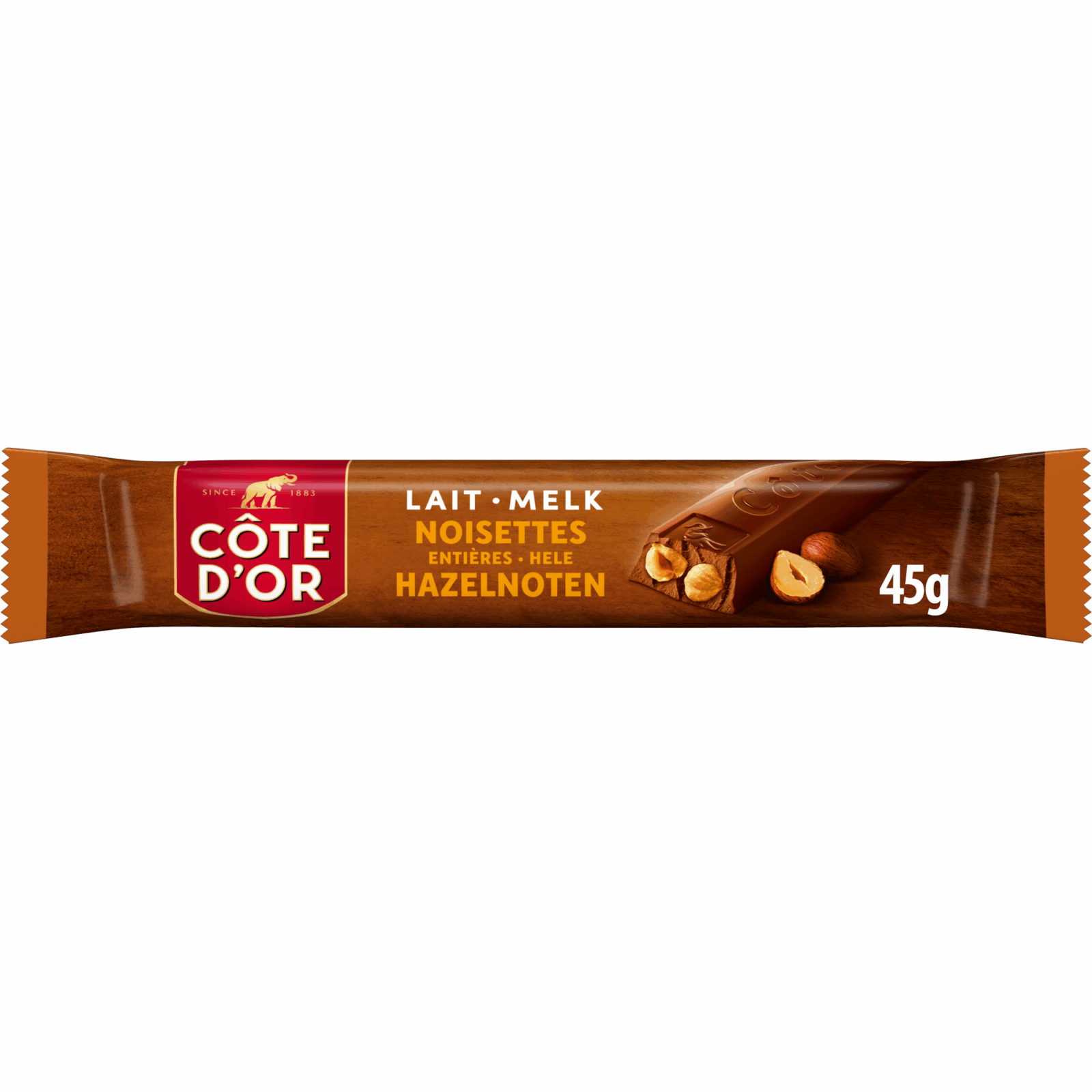 Cote d'or Riegel Milch-Haselnüsse (32x 45gr)