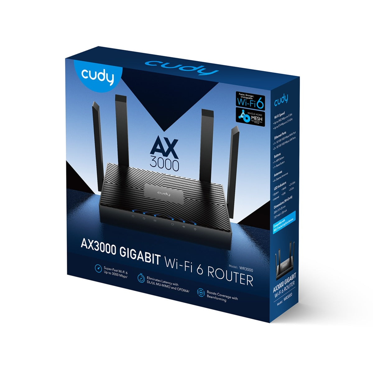 Cudy Ax3000 Gigabit Wi-Fi 6-Mesh-Router