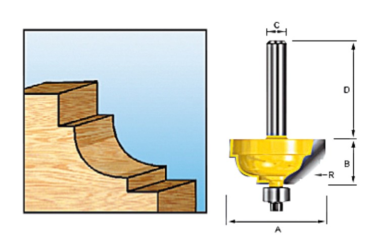 Makita Zubehör Hohlrahmen prof.fr+l.hm 28,6 s=8 - d-11673