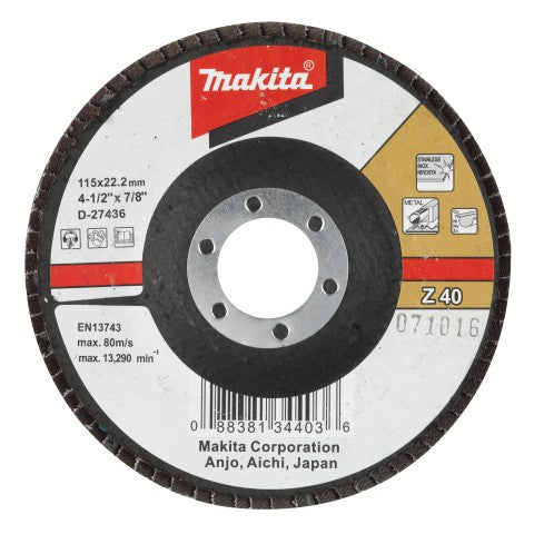 Zubehör für Lamellenschleifer von Makita. 125x22 k60 - d-27492