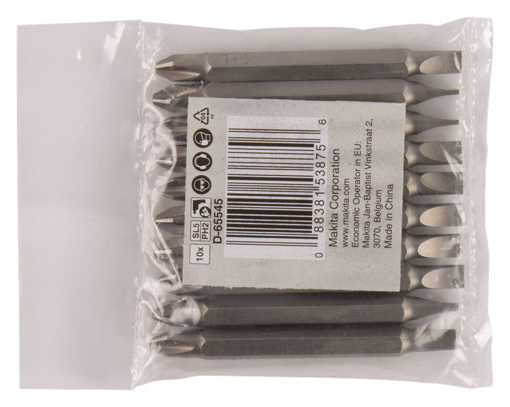 Makita Zubehör dub.bit ph2-sl5 65 mm Nachfüllung 10 Sek. – D-65545 – D-65545