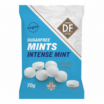 D.f. Zuckerfreie Minzen Intensiv-Minzbeutel (12x 70g)