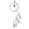 Schwarzer Halbmaan Dreamcatcher mit Achat