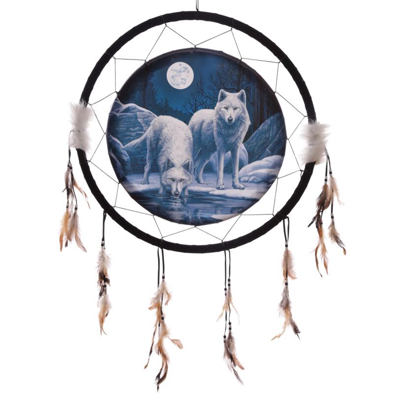 Lisa Parker Winter Wolf Dreamcatcher 60 cm