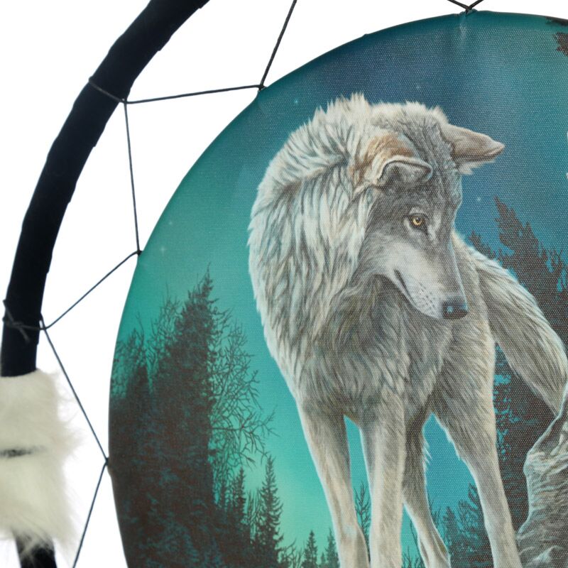 Lisa Parker Spirit Wolf Dream Catcher 60 cm