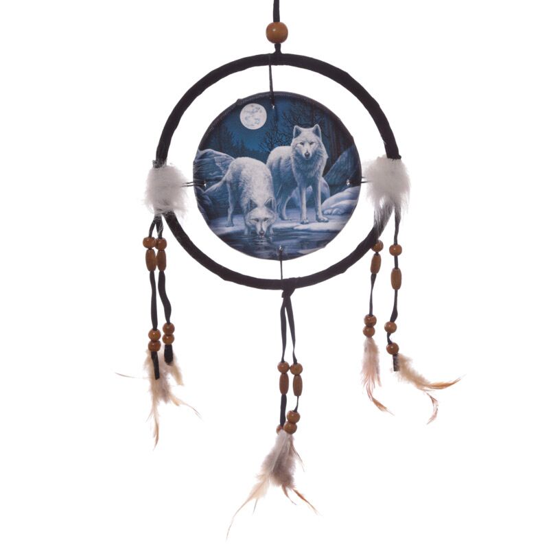 Lisa Parker Winter Wolf Dreamcatcher 16 cm