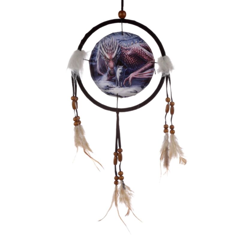 Lisa Parkerer Alliance Draak Wolf Dreamcatcher 16 cm