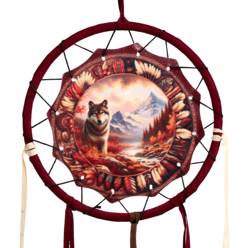 Herbst Wolf Dreamcatcher 16 cm