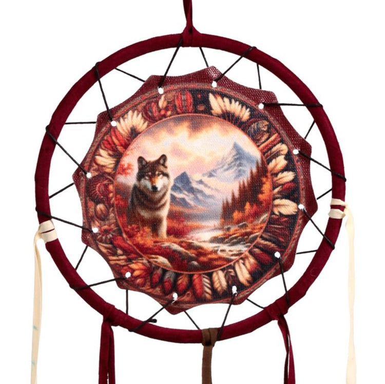 Herbst Wolf Dreamcatcher 16 cm