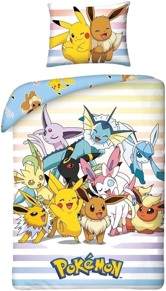 Pokemon-Bettdecke Pokemon (pok322): 140 x 200 65 x 65 cm