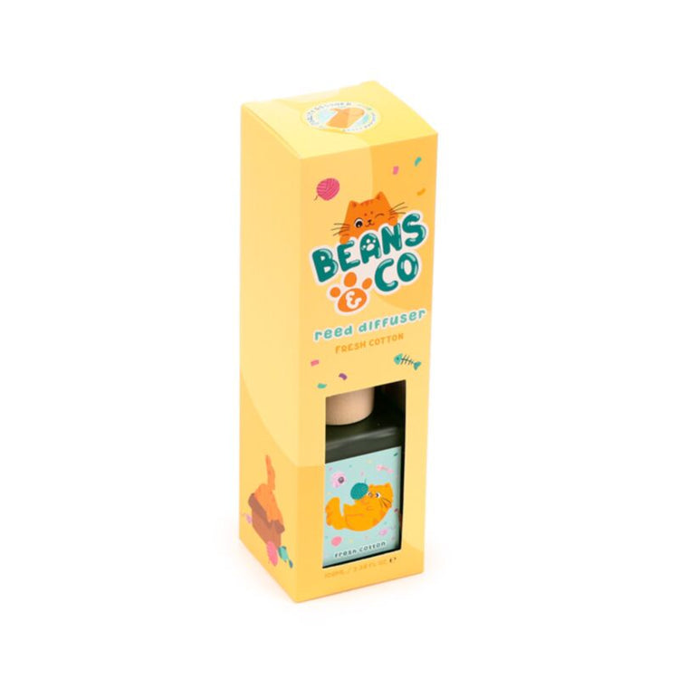 Beans Co -Katzen frische Baumwolle 100 ml Duftstäbe Huisparfum