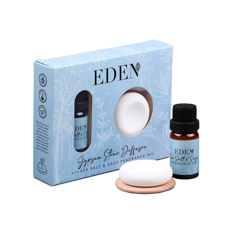 Eden Meersalz-Salbei Gipssteine Diffusor und Duftöl-Set
