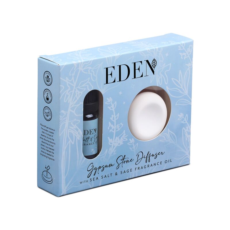 Eden Meersalz-Salbei Gipssteine Diffusor und Duftöl-Set
